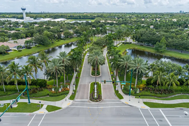 Entrance to The Isles lined with Royal Palms