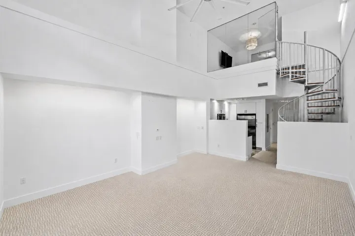 Spiral Staircase to Upstairs Living