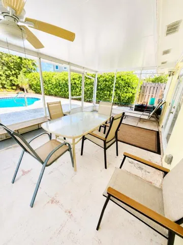 Back covered screen porch