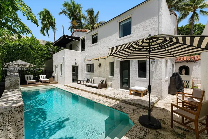 heated saltwater pool