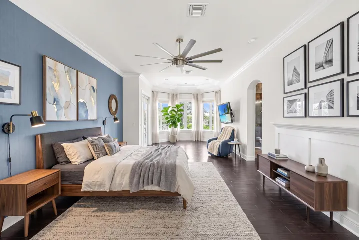 virtually staged - Upstairs bedroom 3