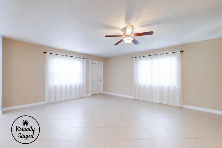 Family Room Virtually Staged