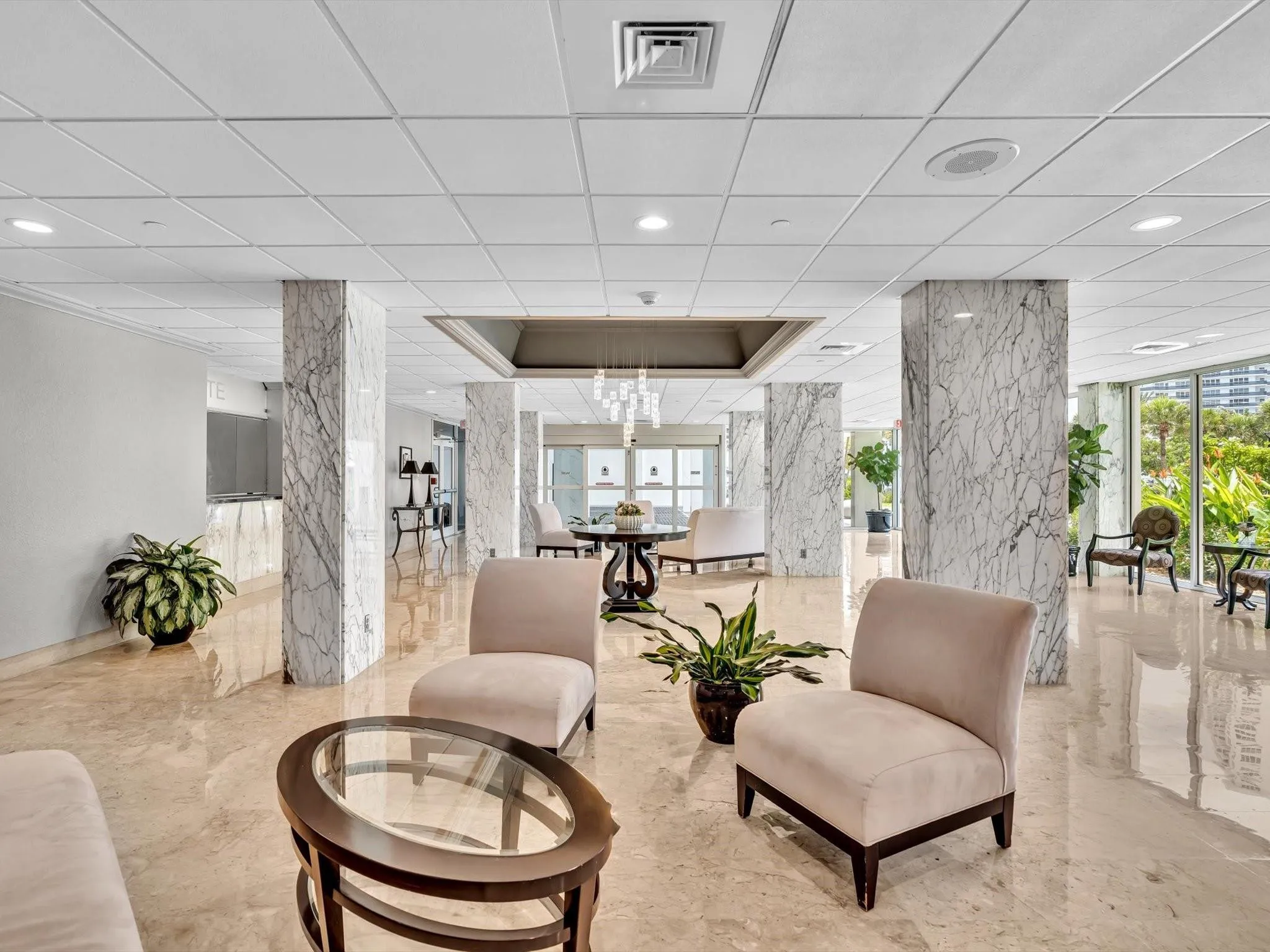 Marble lobby