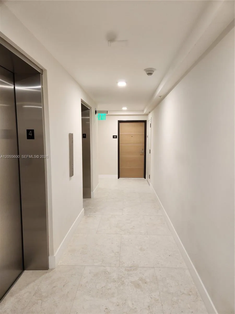 Renovated lobby, hallways & doors