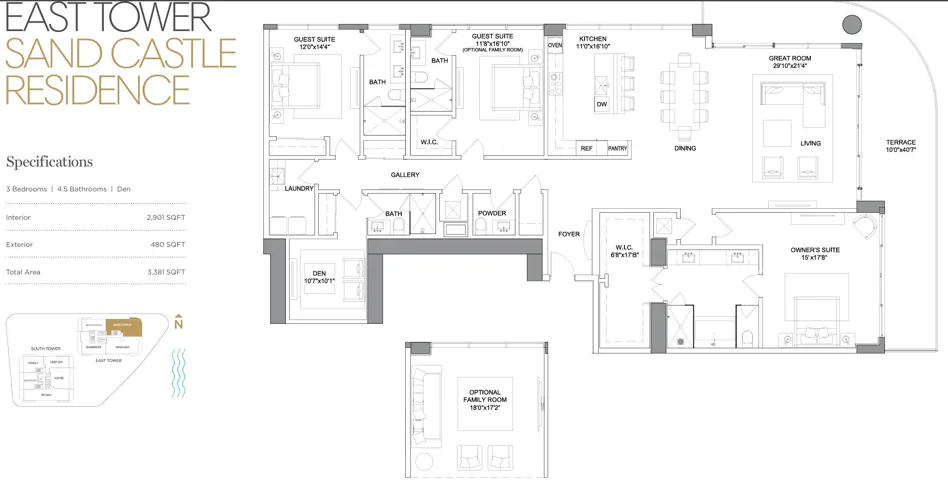 Floor Plan Sand Castle