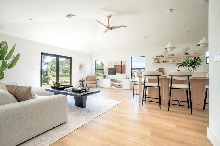 Open concept living area