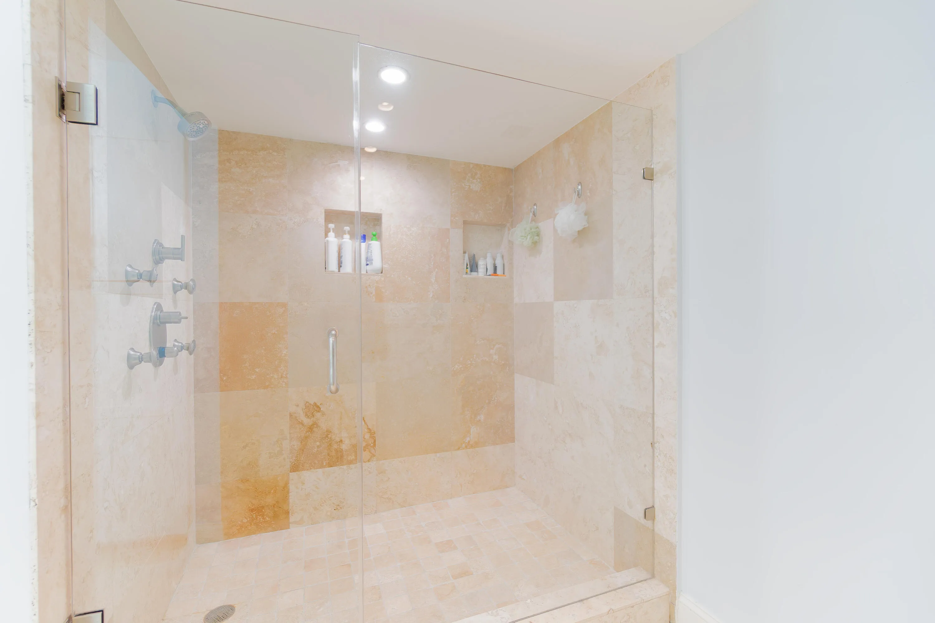 shower in master bath