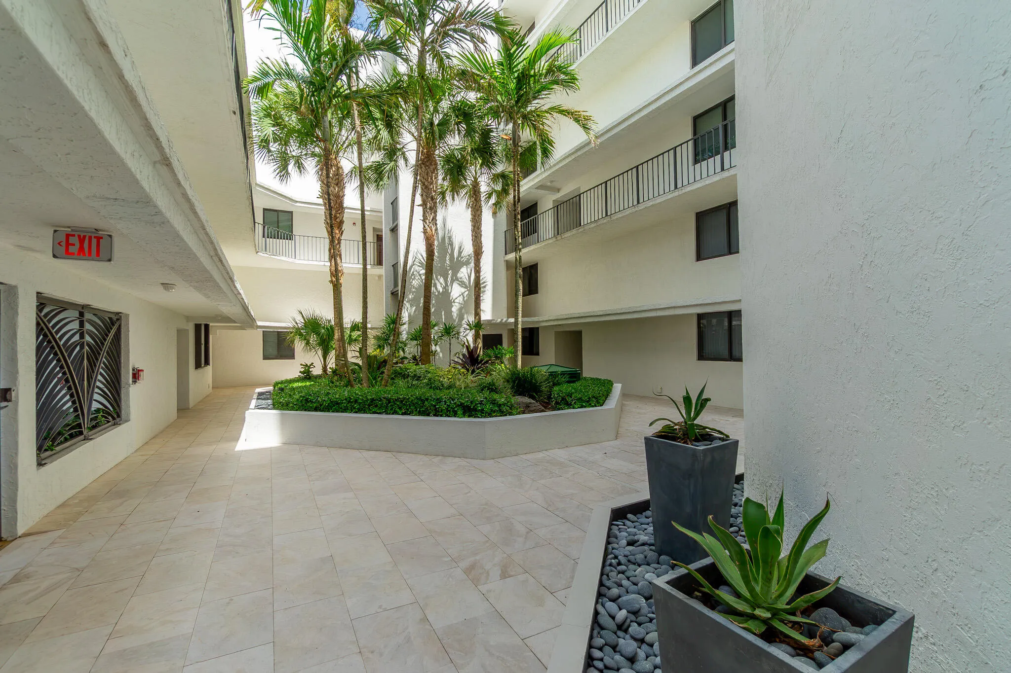 tropical courtyard