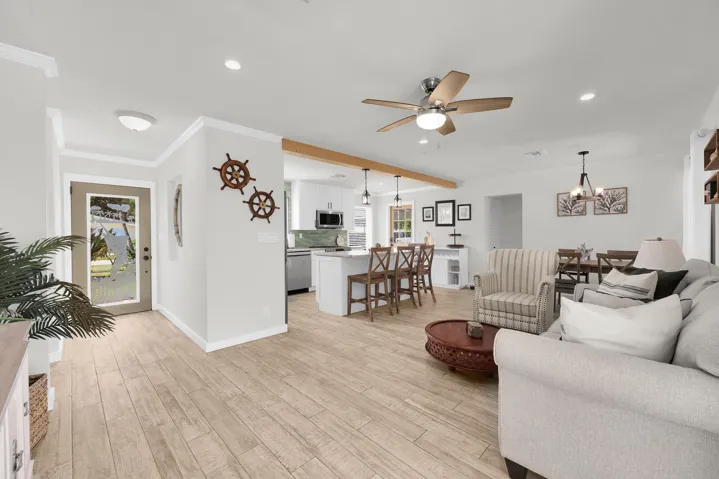 Open Floor Plan with good natural light