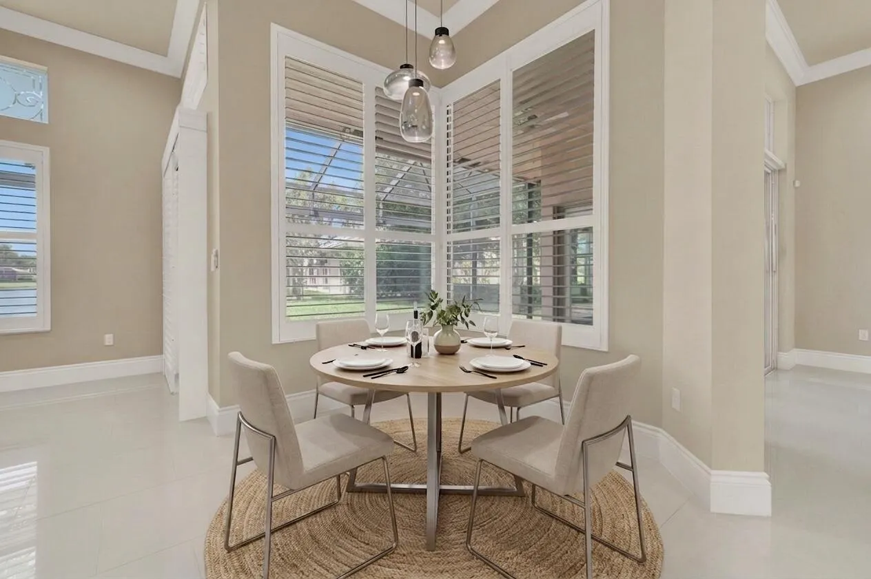 Virtually Staged Breakfast Nook