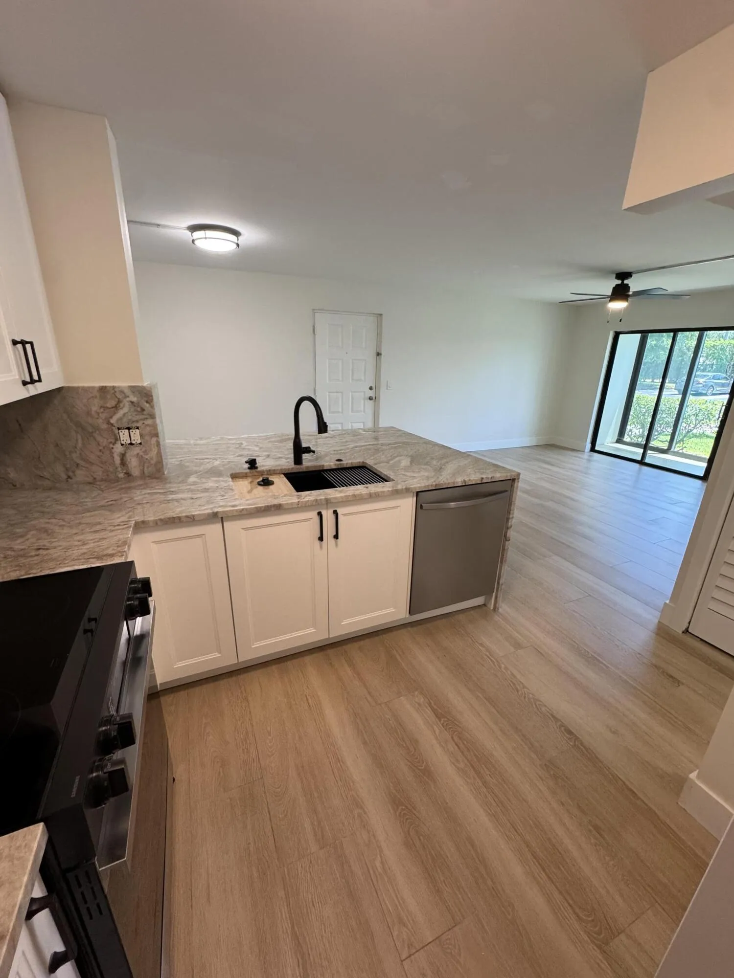 Open Concept View from Inside Kitchen