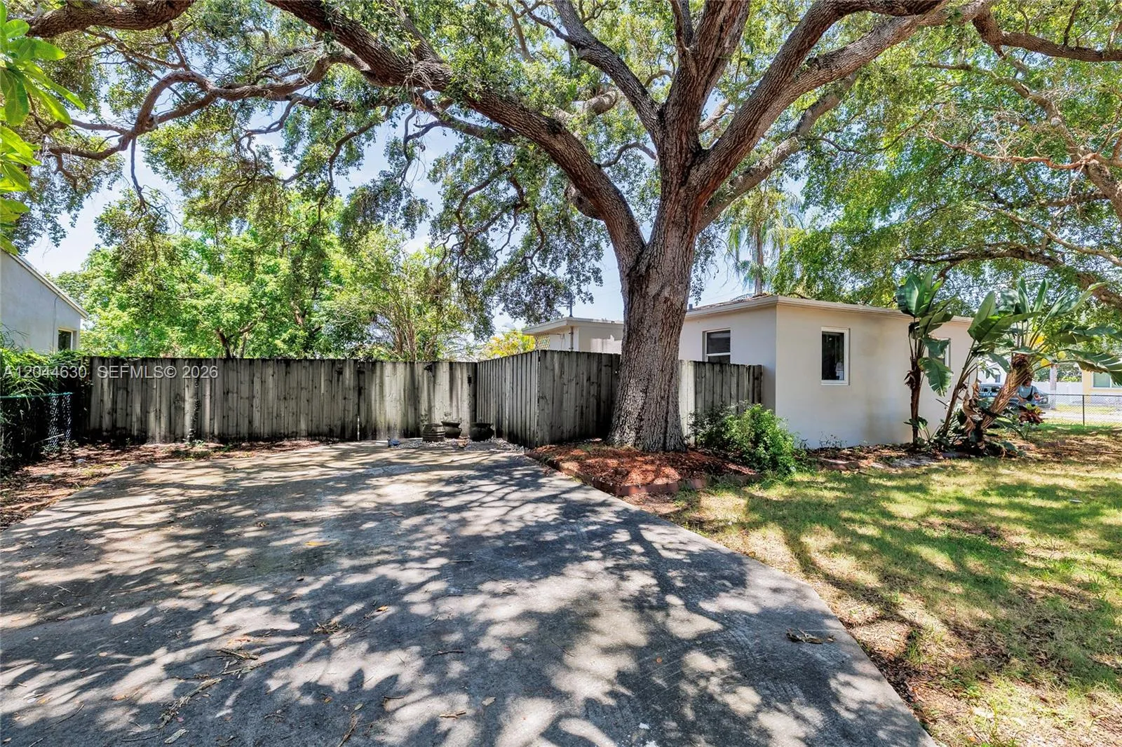 Driveway into rear entrance