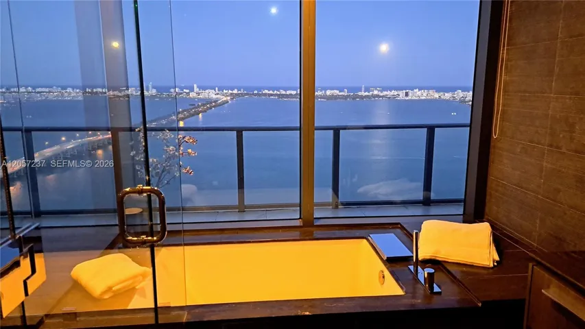Watch full moon from your tub!