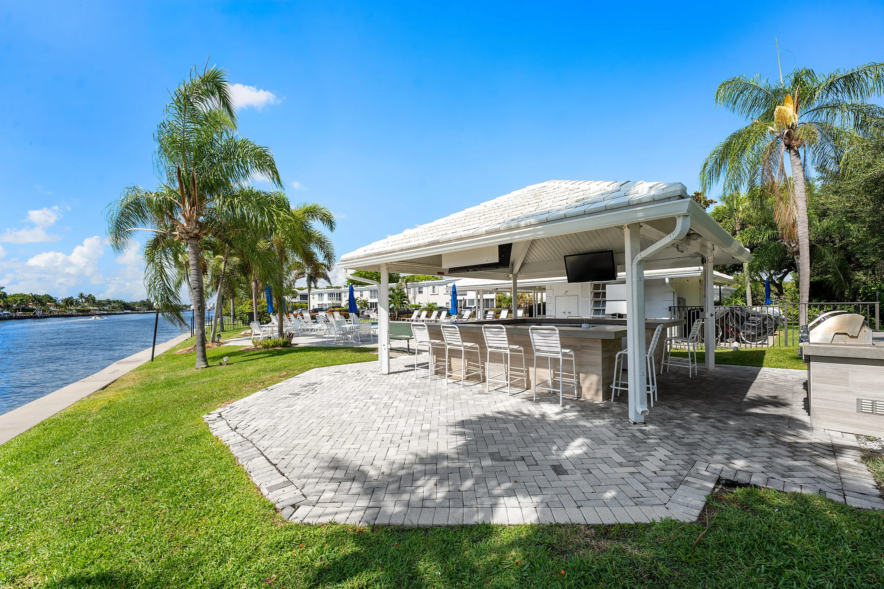 Intracoastal waterway pool area bar.