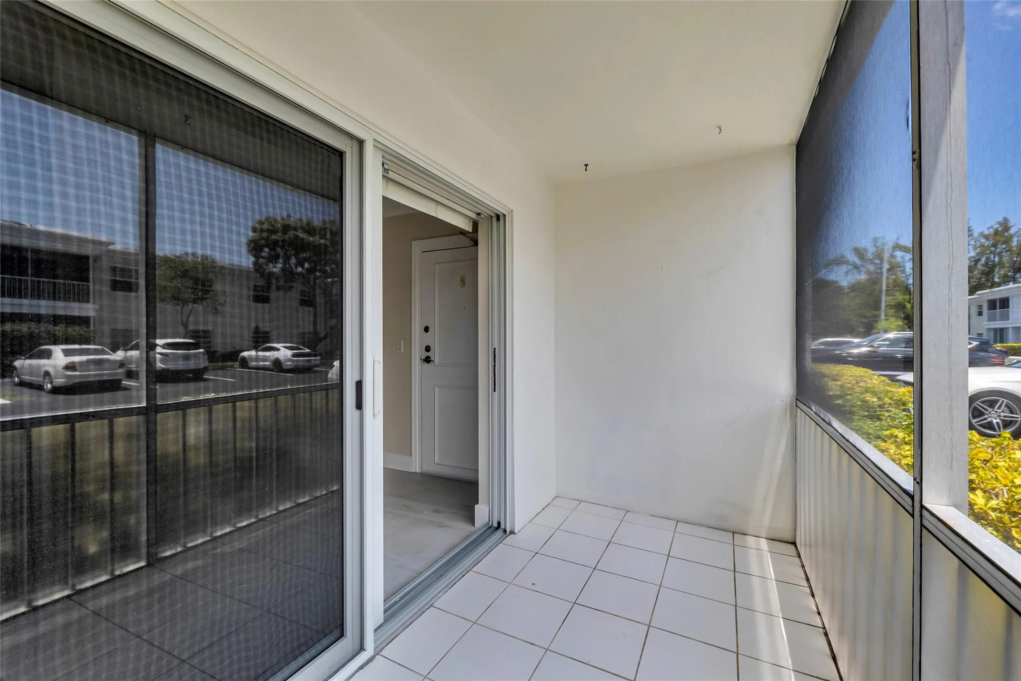 Screened in patio of unit 1.