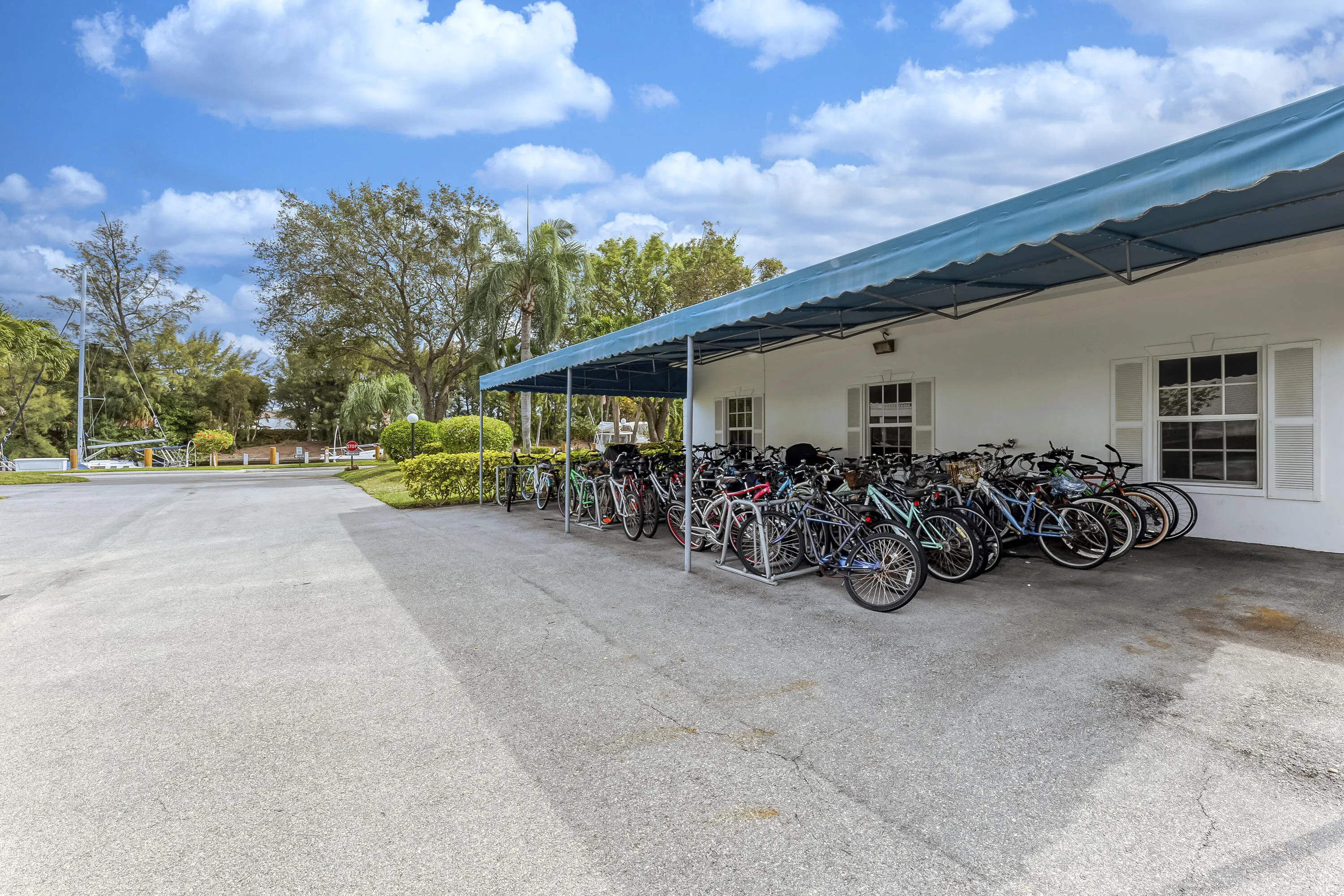 Bicycle covered parking at Rec 1 ;0)