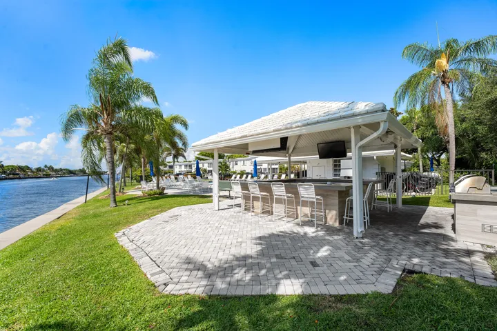 Intracoastal waterway pool area bar.