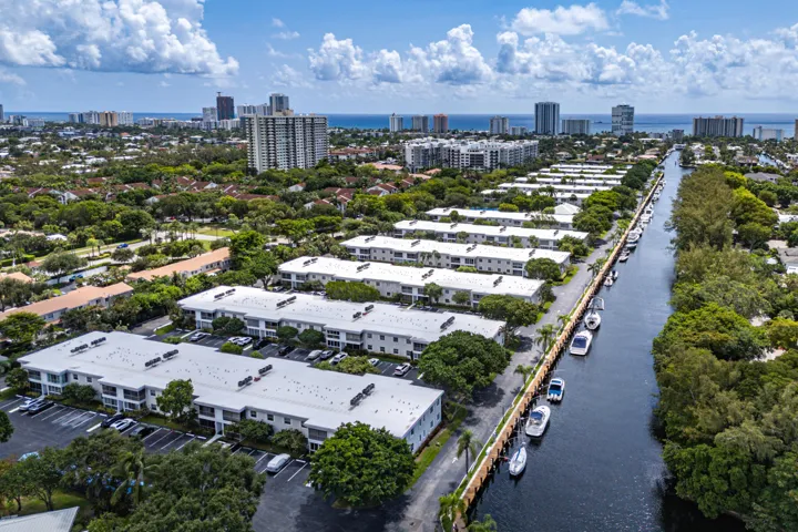 Waterways within Bay Colony Club. Cmmunity at left.