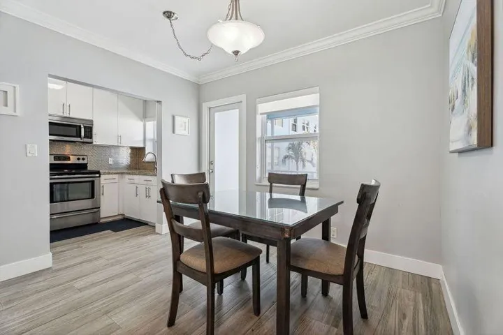 Open to the kitchen