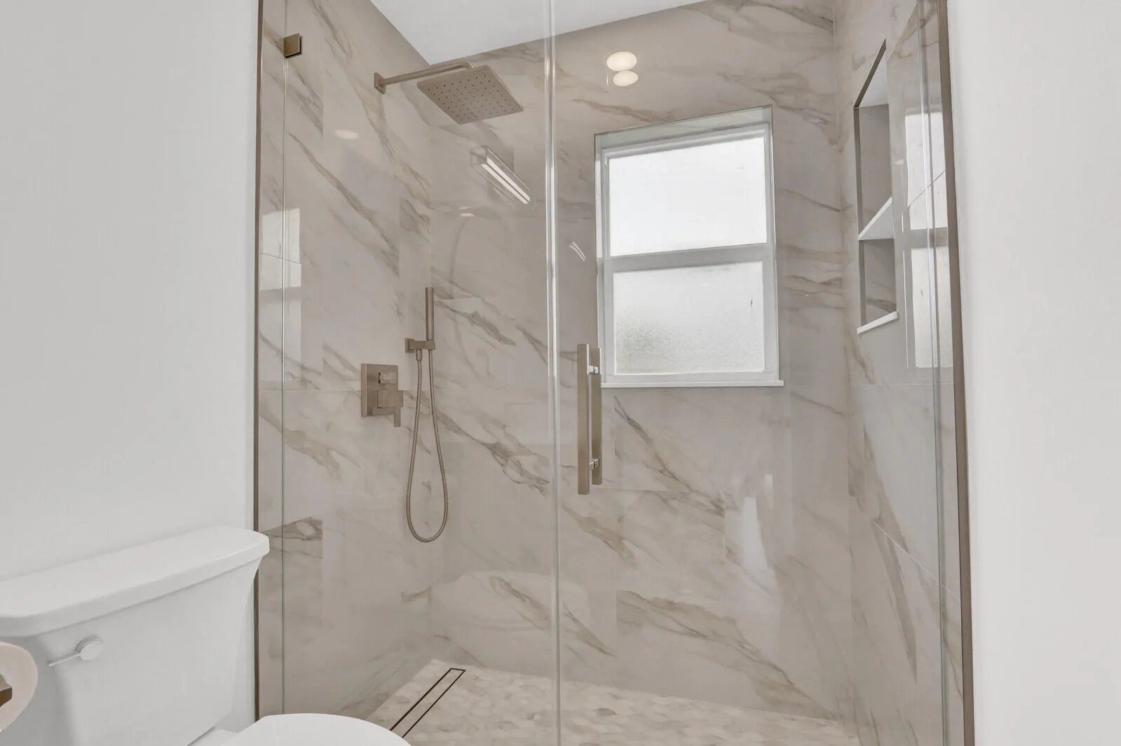 Fully renovated primary bathroom