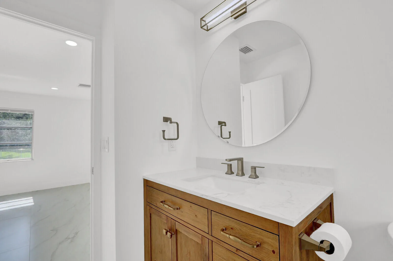 Fully renovated primary bathroom