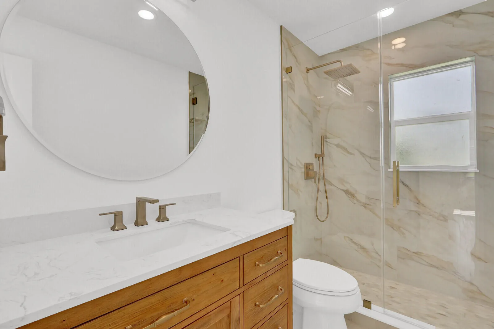 Fully renovated primary bathroom