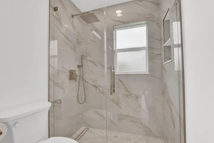 Fully renovated primary bathroom