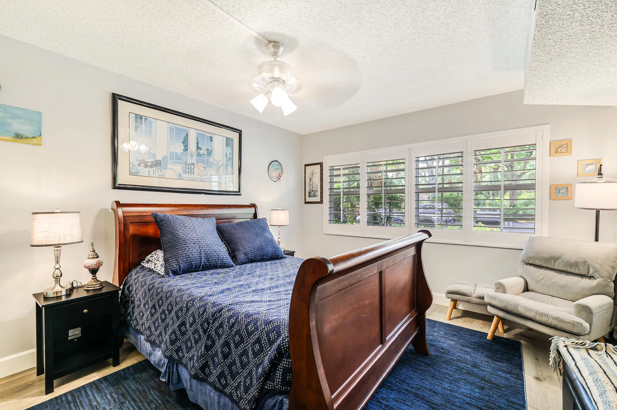 Primary bdrm. with views out to the garden
