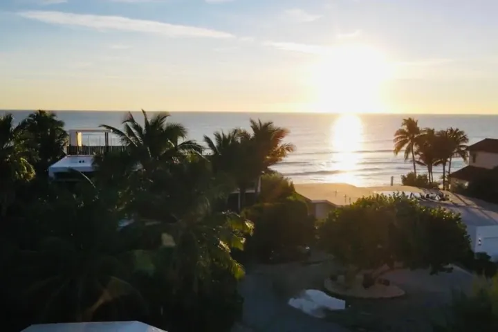 Sunrise over the ocean