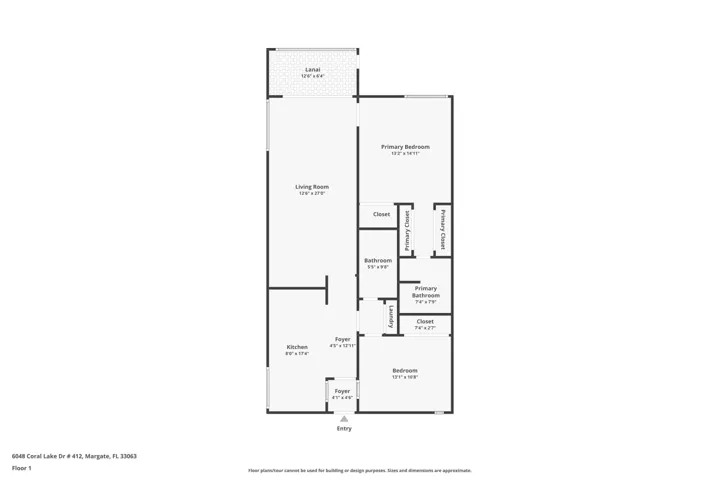Floor plan. Biggest model with 1,090 SF