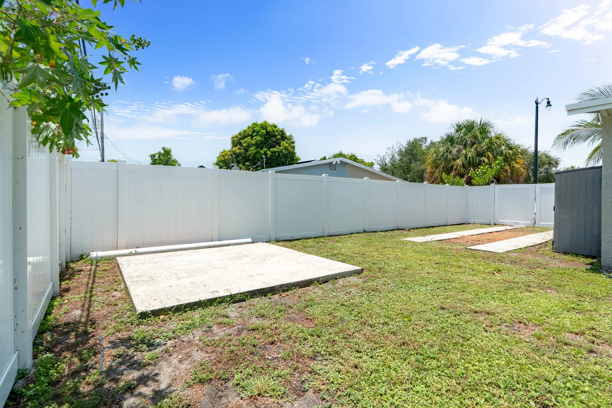 Large pad for a possible future shed?