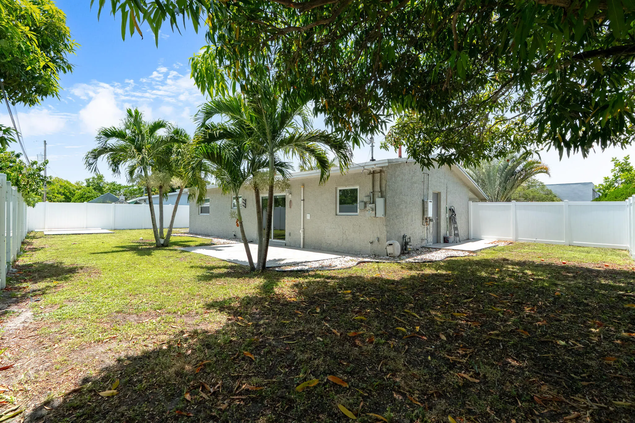 Large backyard