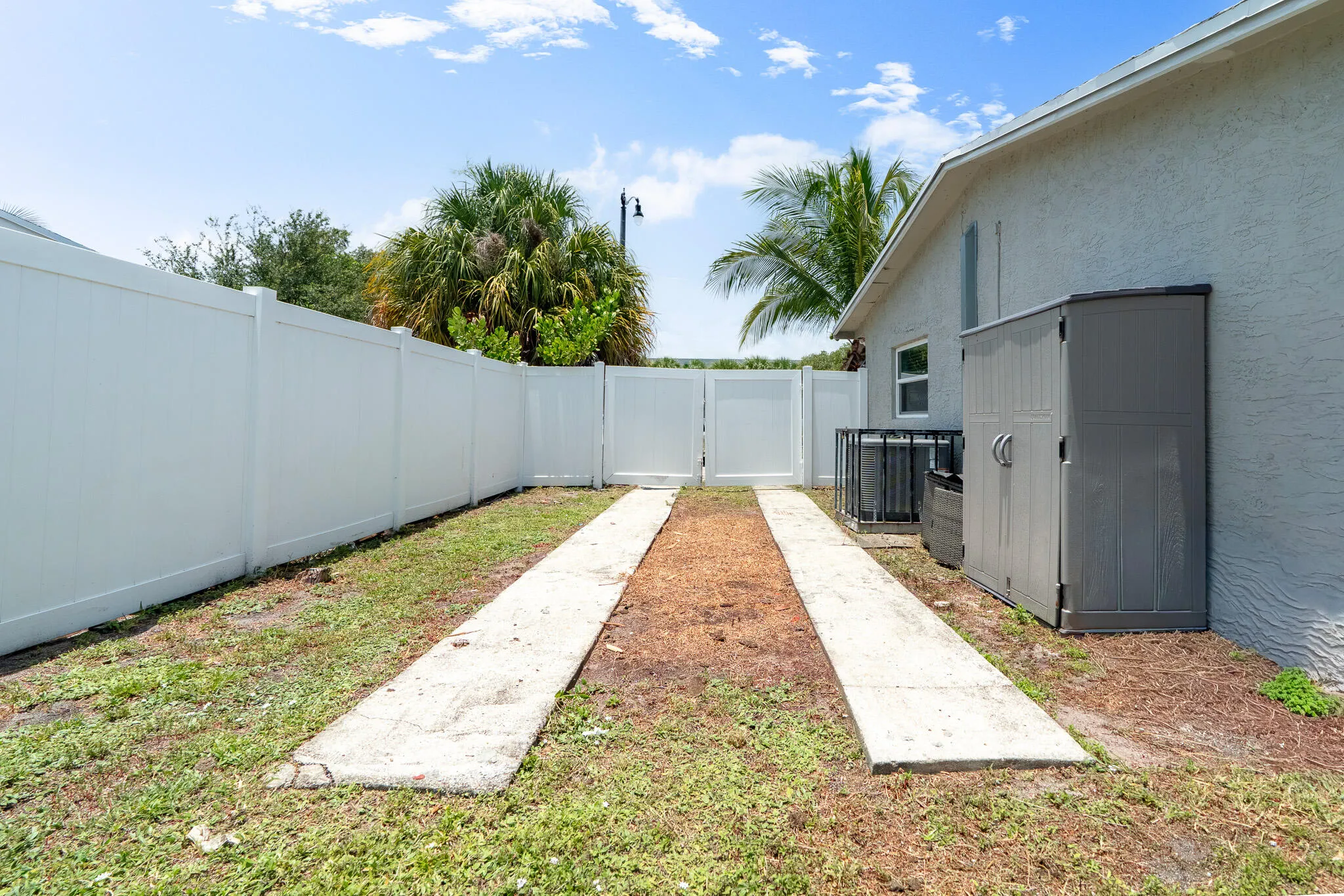 Extra parking behind gate... in backyard!