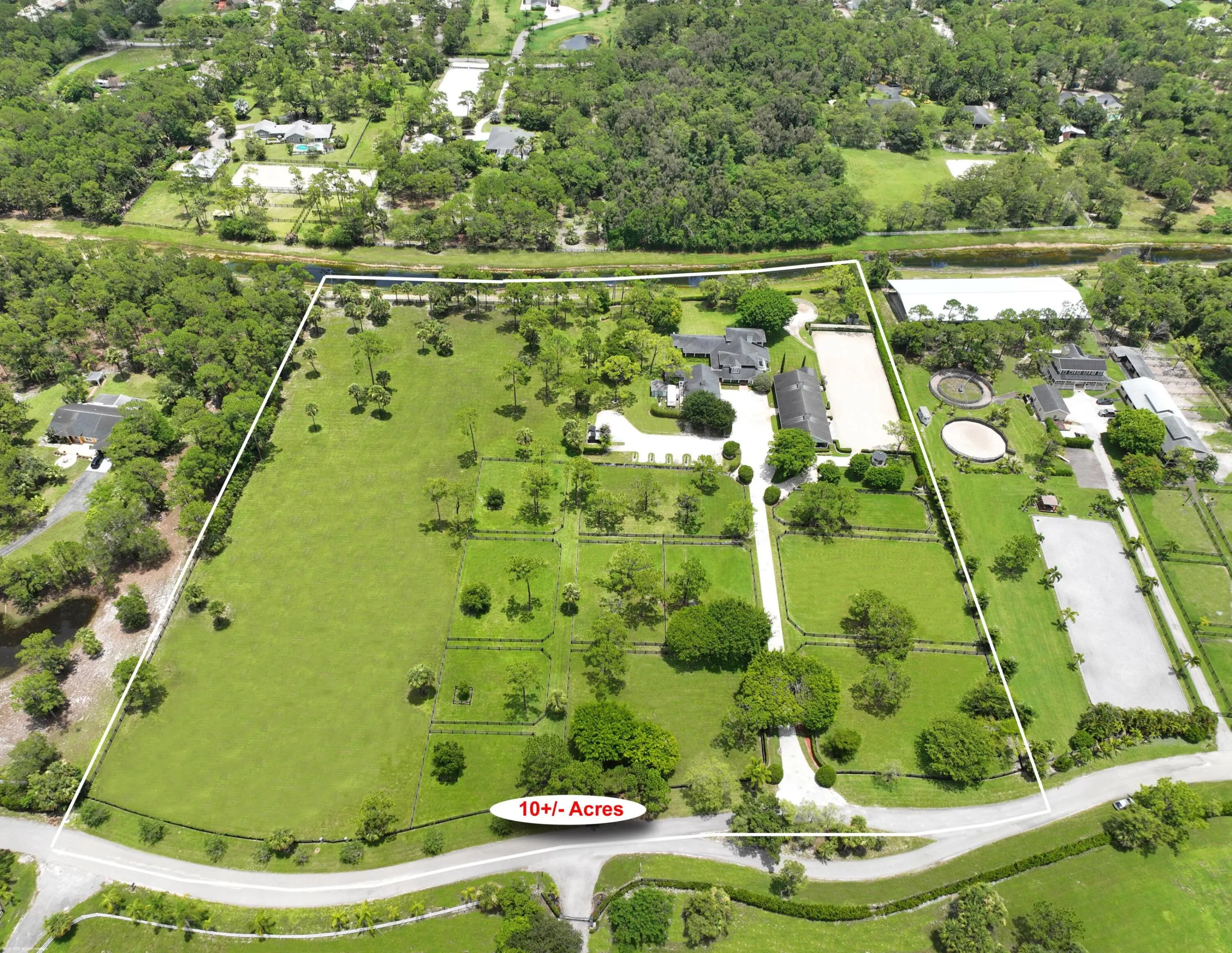 Aerial of the10-Acres