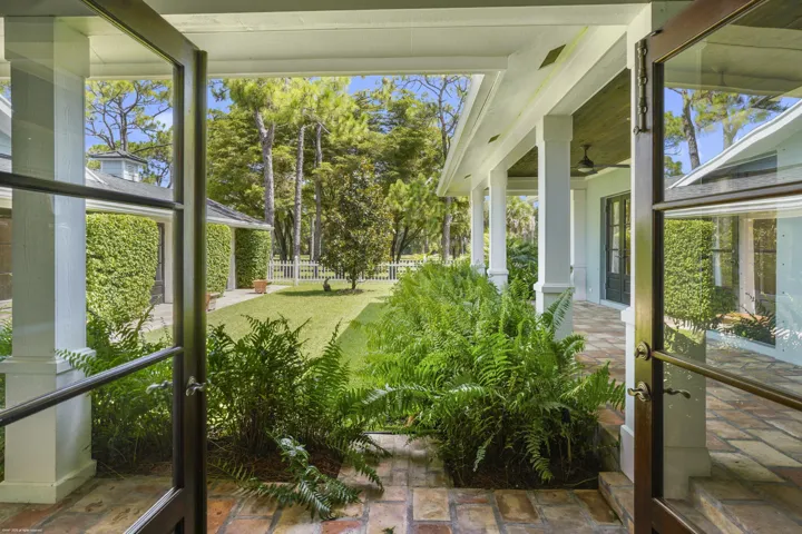 View from Dining room to Loggia
