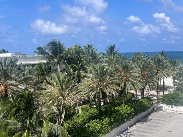 View to the ocean from private 537 balcony