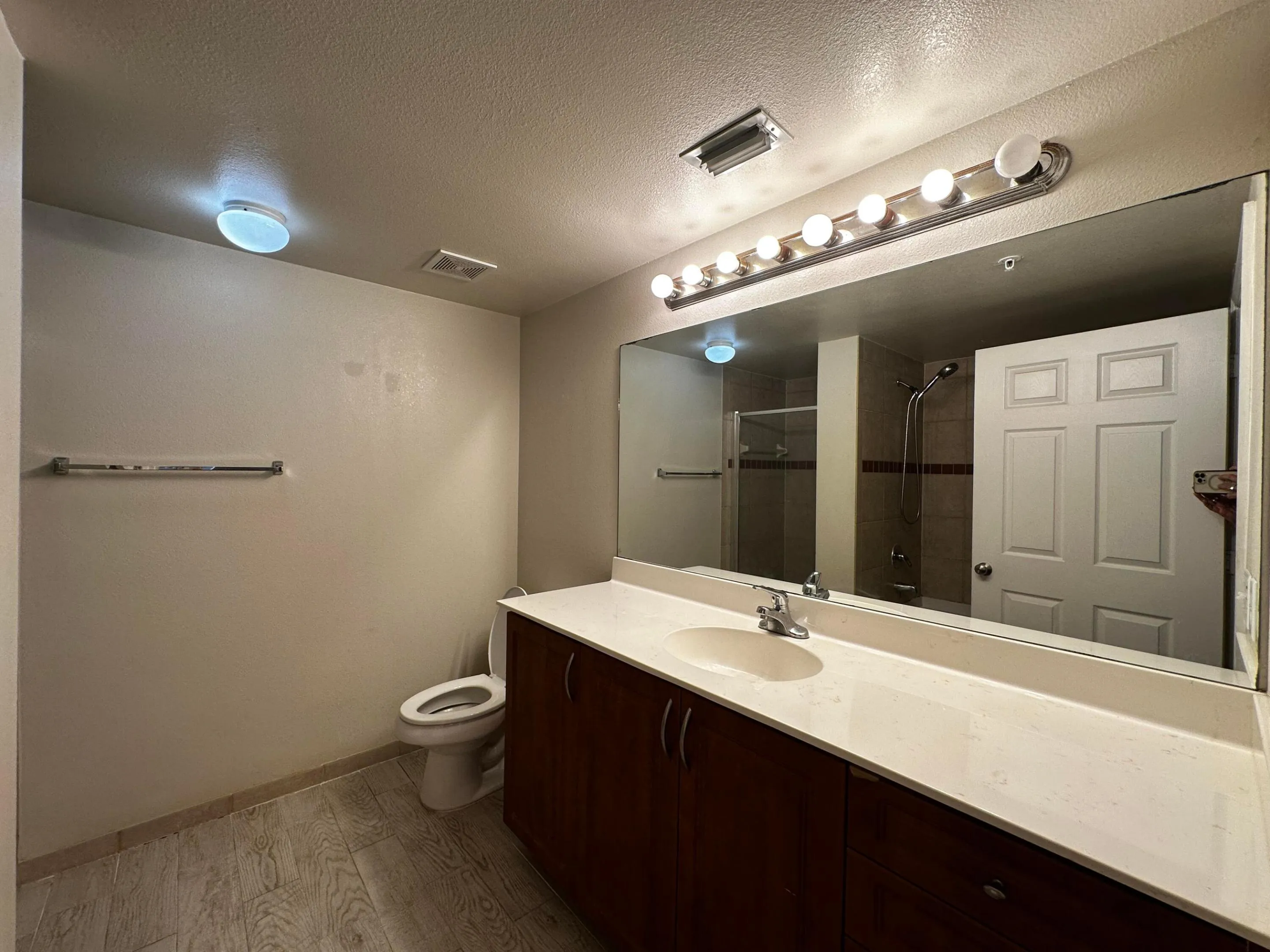 Primary bathroom one sink