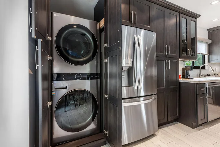 kitchen with laundry