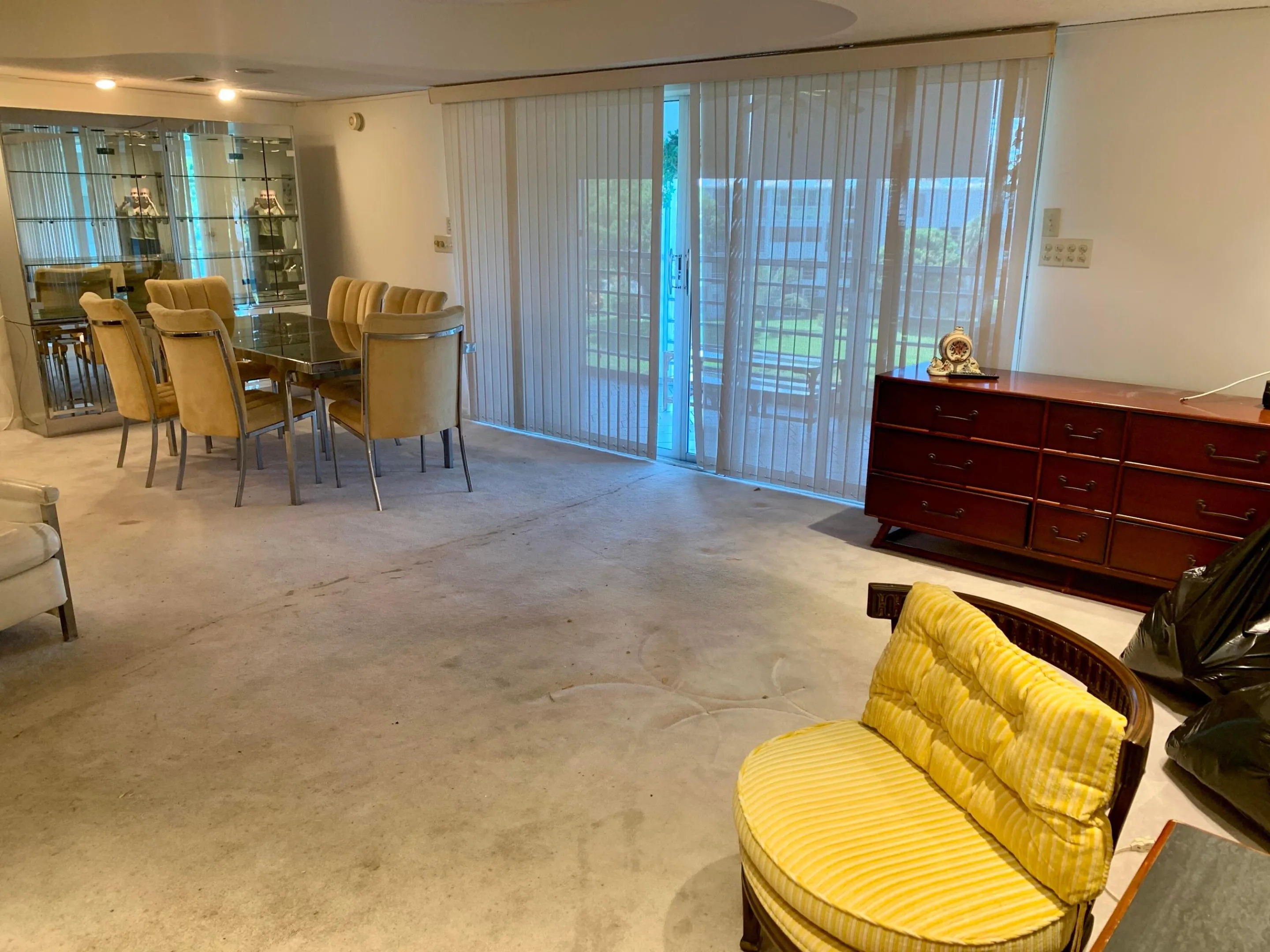 Huge L-shaped combined family room/living room