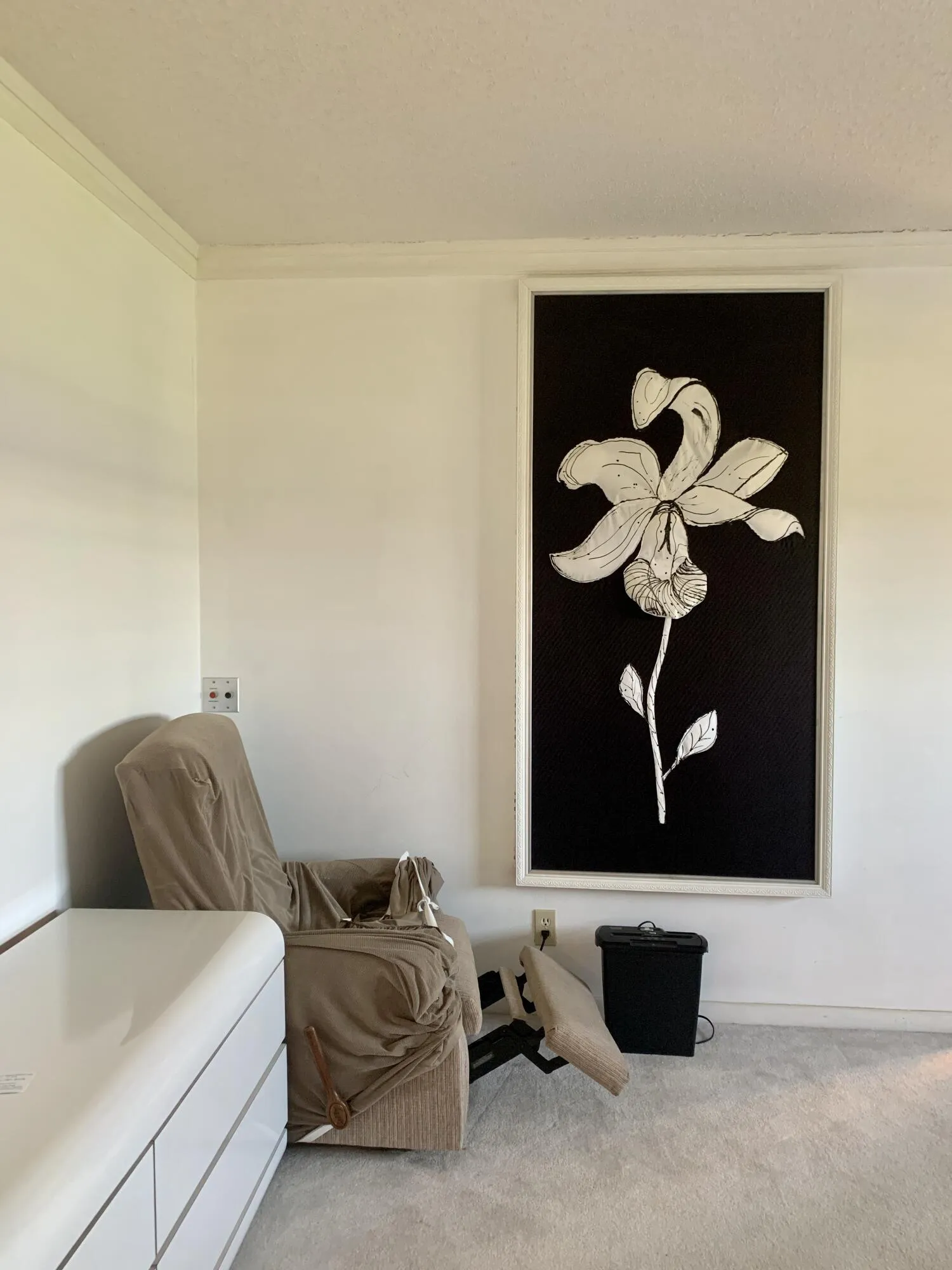 Master bedroom built in tv/safe space