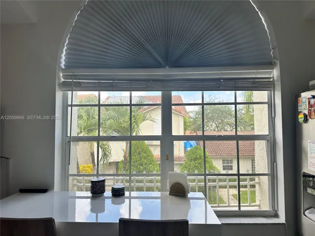 Big window overlooking garden