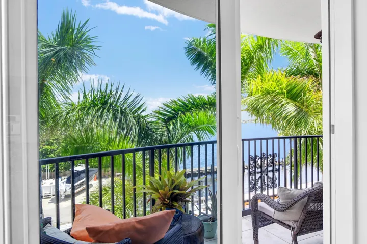 Balcony off the living room