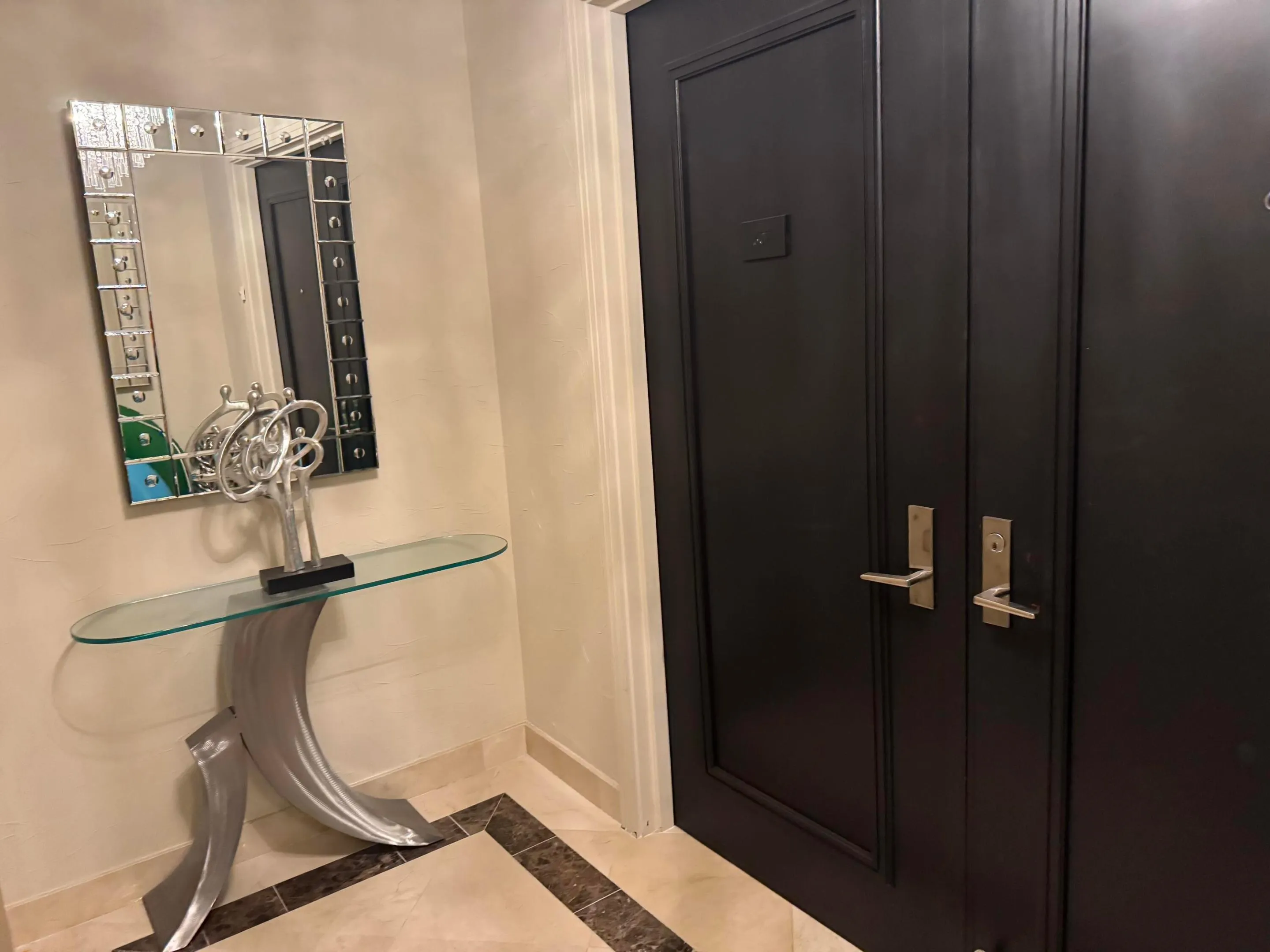 Private elevator entry