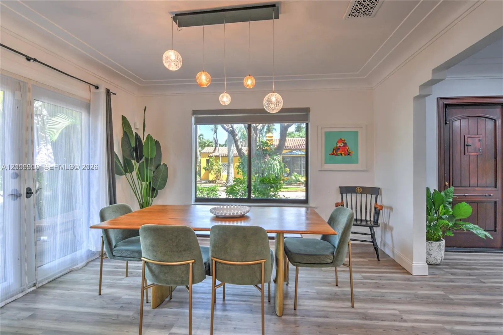 dining area and kitchen