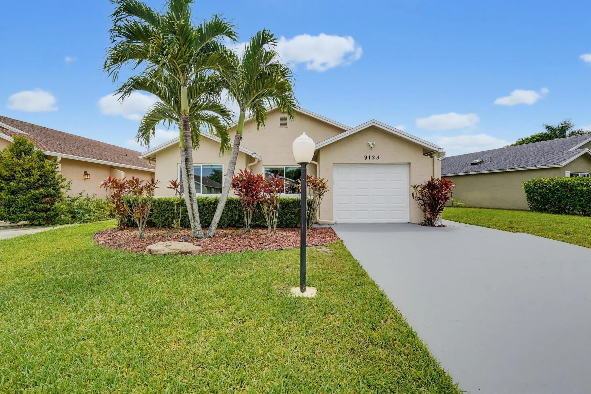 Larger property than others and two-car driveway