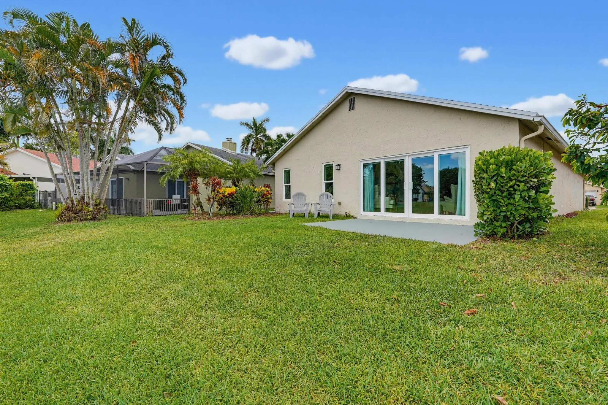 Nicely landscaped and private backyard