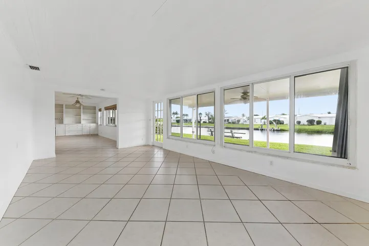 Additional family room with access to back porch area. Great water views.