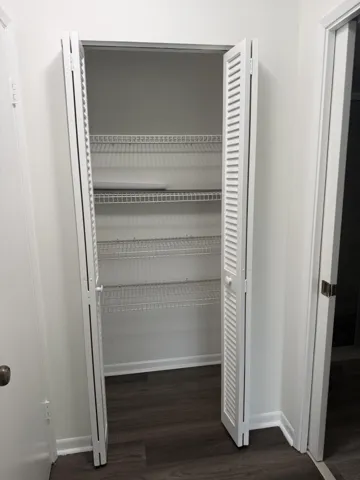 Master bedroom lining closet