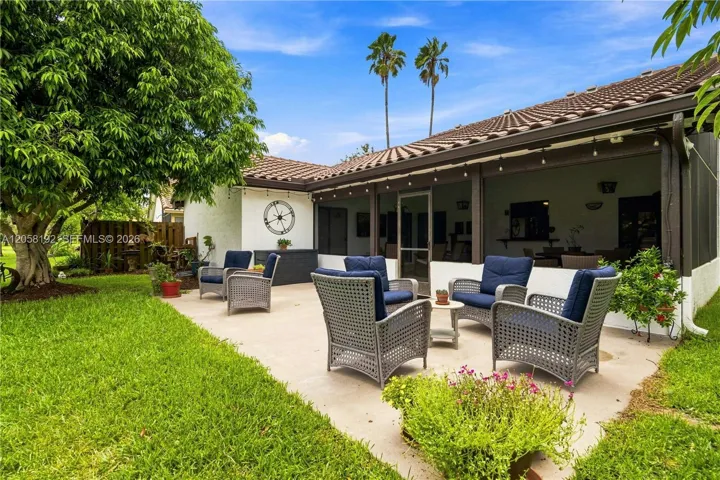 Outside sitting area