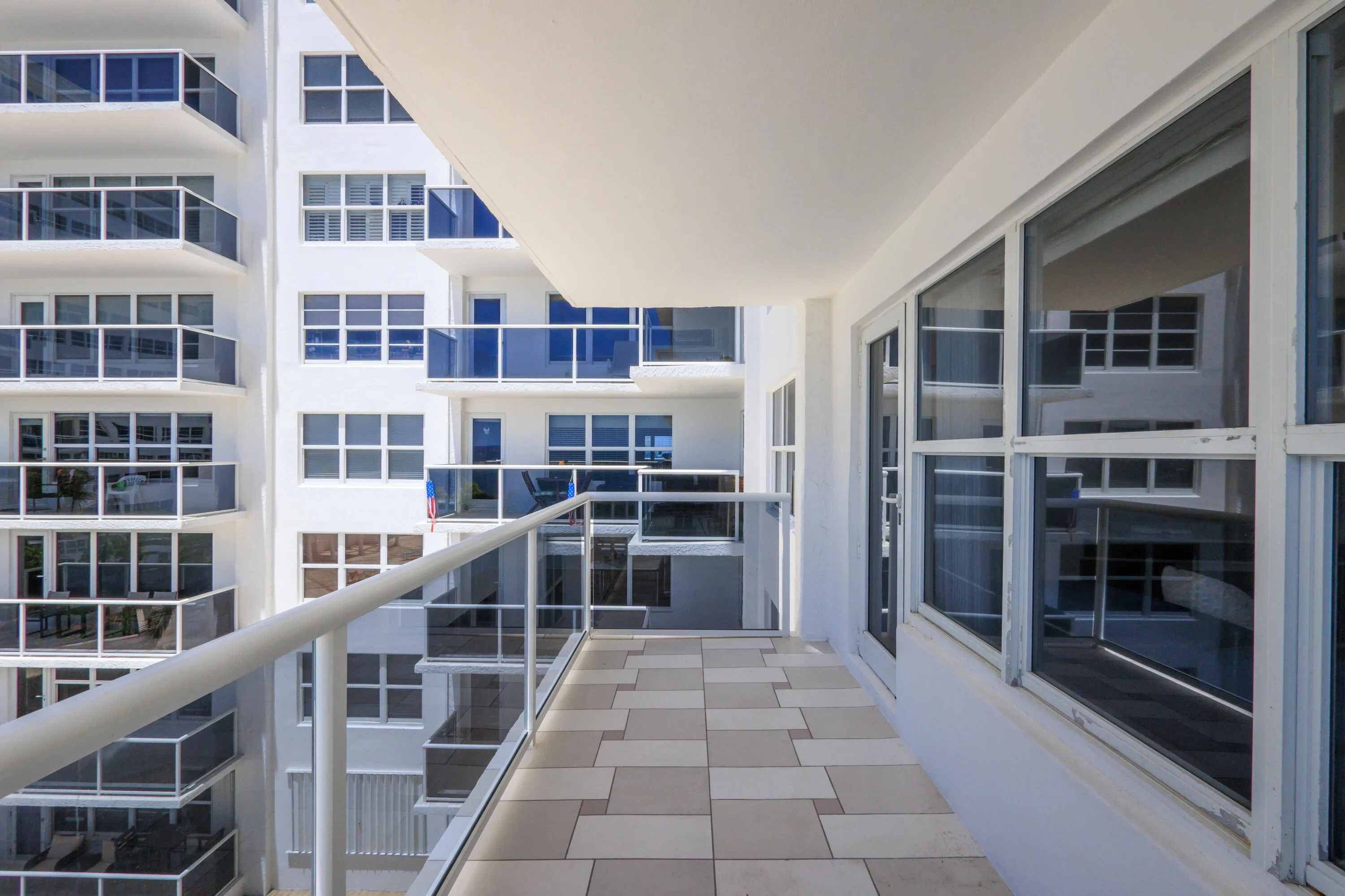 Balcony west facing